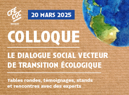 Colloque "Le dialogue social vesteur de transition écologique"